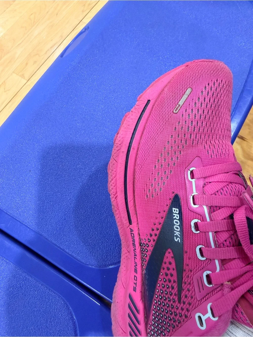 Brooks Women's Hot Pink Running Sneakers with Black Accents